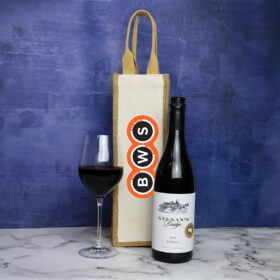Jute Single Wine Bag