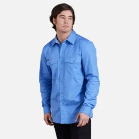 Workcool 2 Lightweight Ripstop Long Sleeve Work Shirt King Gee K14820-CHA